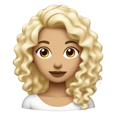 Mujer con cabello rizado negro y piel morena abraza hija rizada rubia y blanca sticker