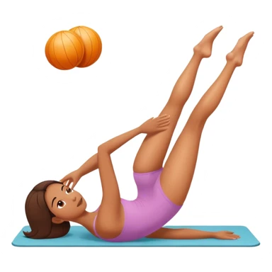 girl doing pilates sticker