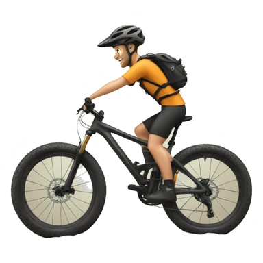 Mountain biker sticker