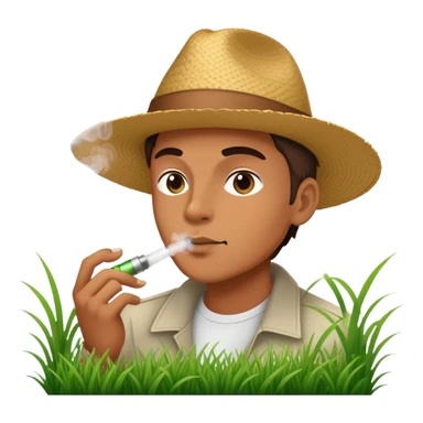 Vaping grass  sticker
