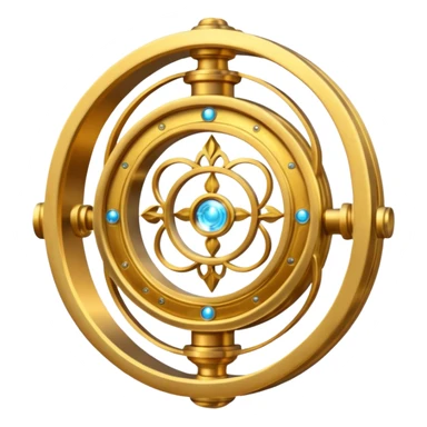 A time turner from harry potter with magic swirls around it  sticker