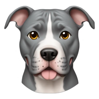 Gray Pitbull sticker