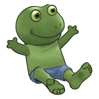 guy smiling with his feet up sticker