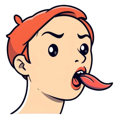 Person demonstrating mewing technique, side profile with visible jawline, tongue positioned on roof of mouth sticker