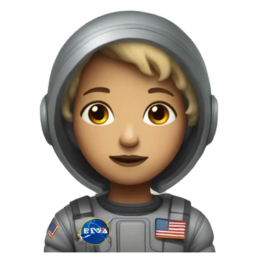 Space short child sticker