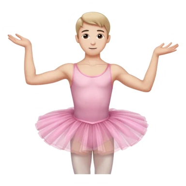 ballerina male si pink sticker