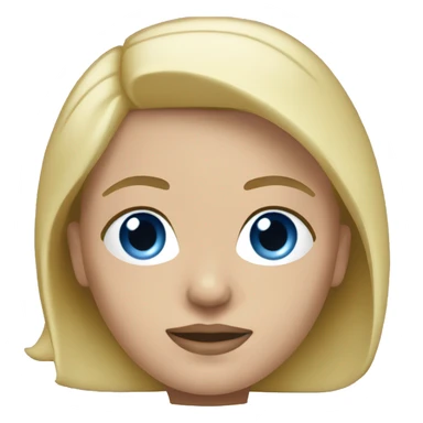 Woman Blonde short hair blue eyes chiefs fan  sticker