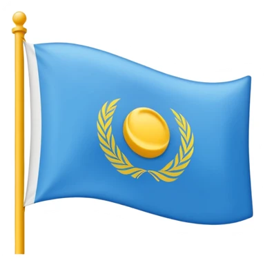 Un drapeu avec les couleurs a l'horizontal , le bleu en haut le blanc au millieu et le jaune en bas  sticker