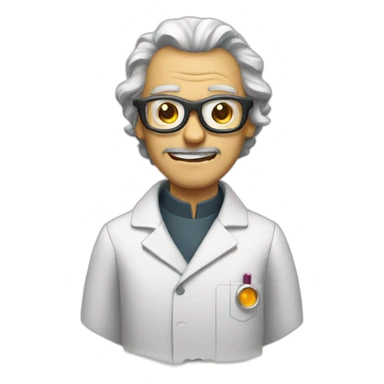 evil scientist sticker