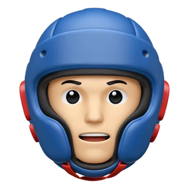 MMA headgear object icon, protective sparring helmet, padded texture, 3D cartoon, mobile game icon style, centered, clean background, no text, no watermark sticker