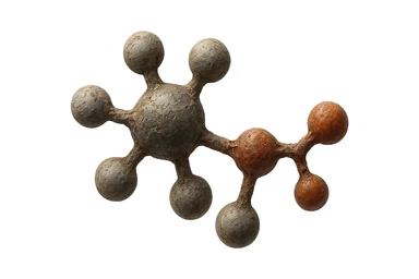 particella anatomica di catecolamina fluttua in ariaiperrealistica sticker