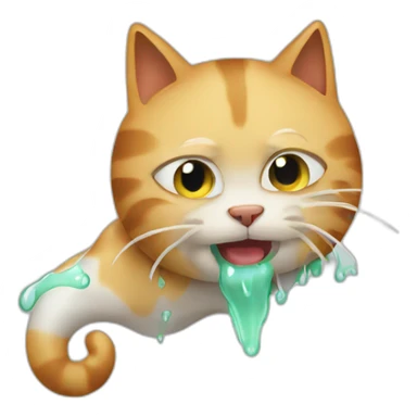 cat-vomiting sticker