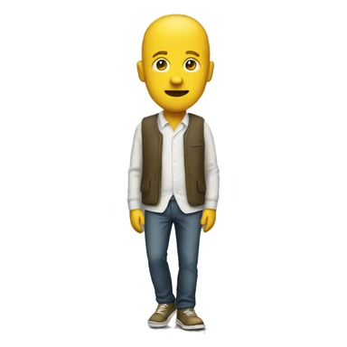 Yellow sony walk man  sticker