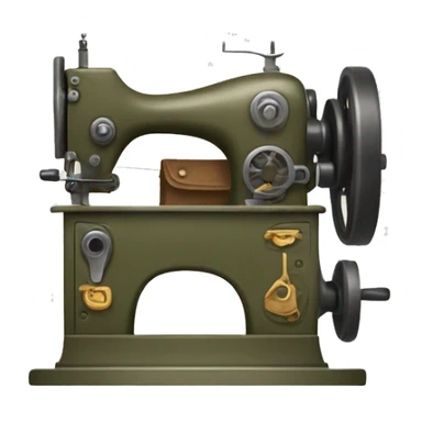 military sewing machine sticker