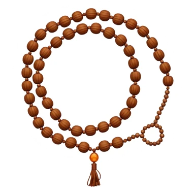 Prayer Beads Rudraksha white  sticker