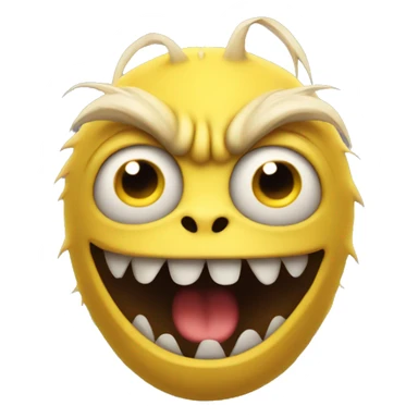 yellow creature mad sticker