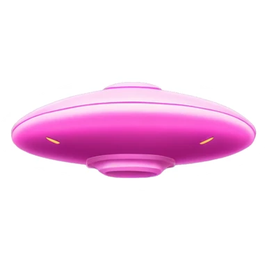 Pink UFO with "Mawari" written on it
 Fly at a great speed.
 It says Mawari on it. sticker