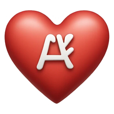 Heart with a+k sticker