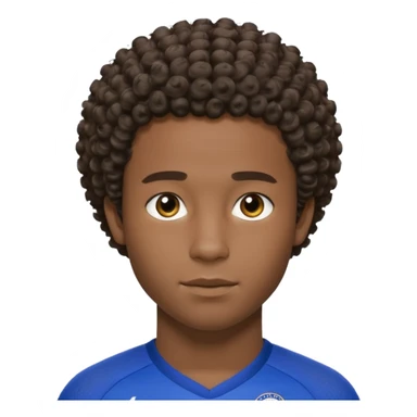 Chelsea player Esteban, with short curly hair and dark skin. sticker