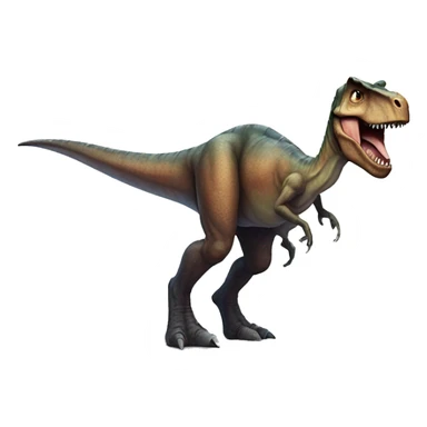 dinosaur body, elon musk face sticker