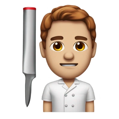 Dexter Morgarn with test blood sticker