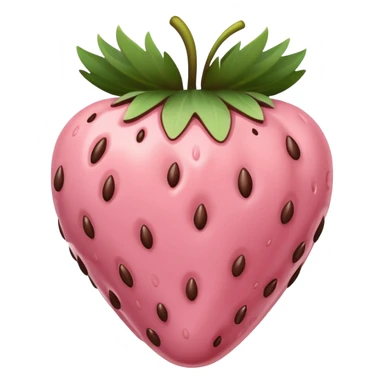 Strawberry in pale pink chocolate sticker