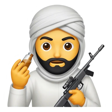 Terrorist doing cocIne sticker