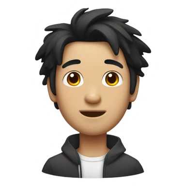 a Chinese man and a border collie sticker