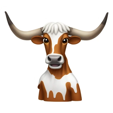Crying Texas longhorn sticker