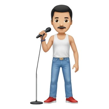 Freddy mercury famous stand full body sticker
