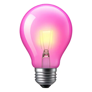 pink bulb sticker