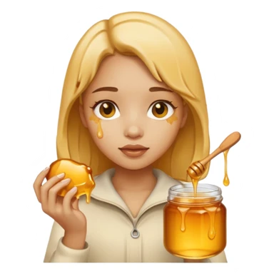 Honey and girl  sticker