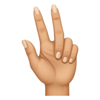 Its a meme in indai that is a hand gesture which middle finger is faced front and all finger is faced upward sticker