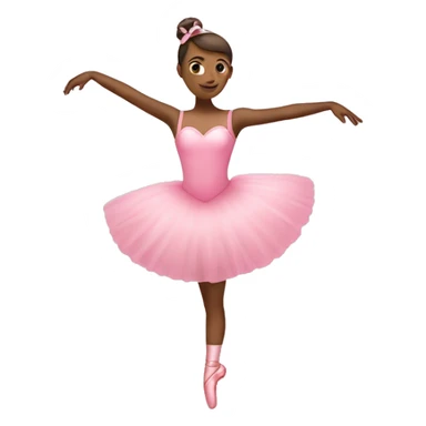 pink heart and ballet girl sticker