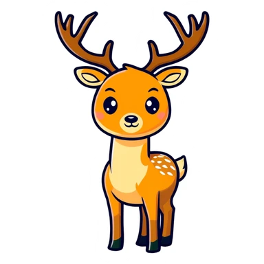 Deer sticker