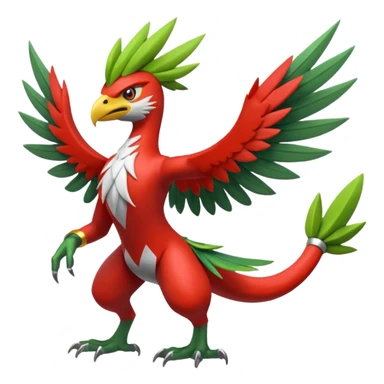 Blaziken-Sceptile-Hawlucha-fusion sticker