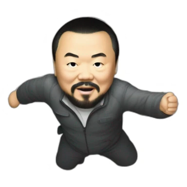 Ai Wei Wei freefalling sticker