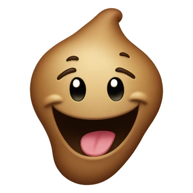 Laughing poop sticker