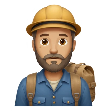 bearded courier sticker