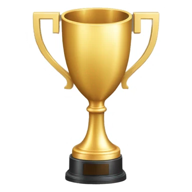 “Golden trophy cup with ‘Trendimizbir’ written on it in bold letters. sticker