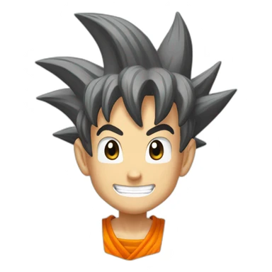 san goku from dragon ball z smilling sticker