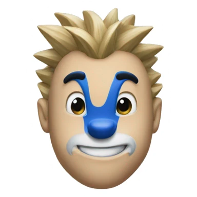 Sonic the hedgehog blue skin sticker