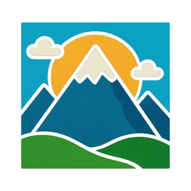 little alchemy style icon
subject: mountain
border: medium-black sticker