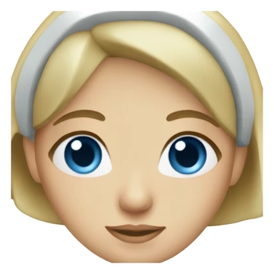 blue eyes blonde nurse  sticker