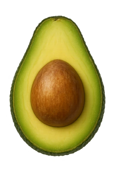 avocado visti dall'alto iperrealistiche 4k sticker