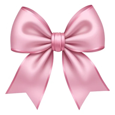 super pale pink bow as confeetti sticker