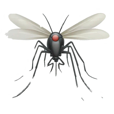 Mosquito con puntos blancos sticker