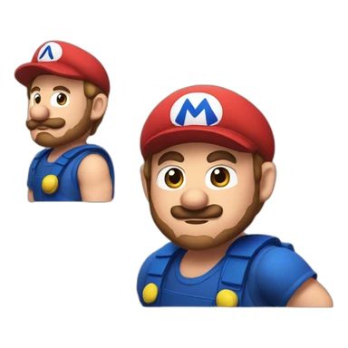 Chris Pratt dressed up as Mario  sticker