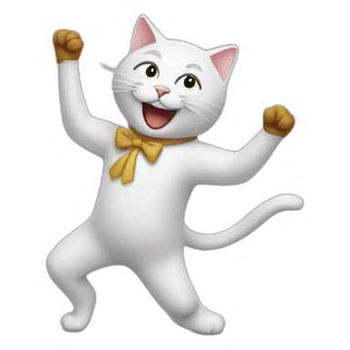 Un chat qui danse sticker