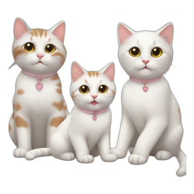 sweet family cats sticker